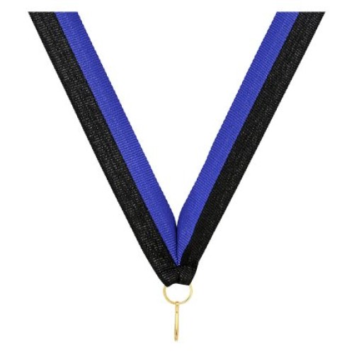 Medal Ribbon - Blue/Black