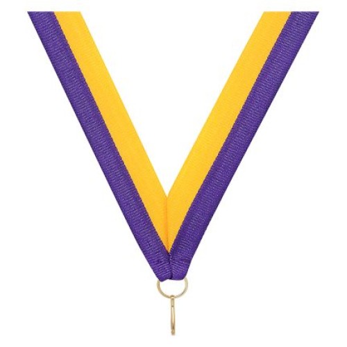 Medal Ribbon - Purple/Gold