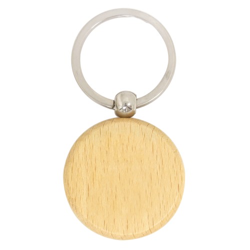Keyring - Timber - Circle - Engravable