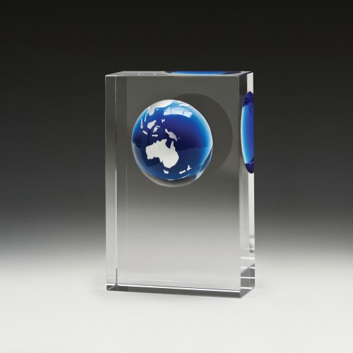 Distinct Corp - Plaque Blue Globe 115mm
