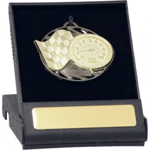Medal Case - Black Lid and Engraving Plate 70mm