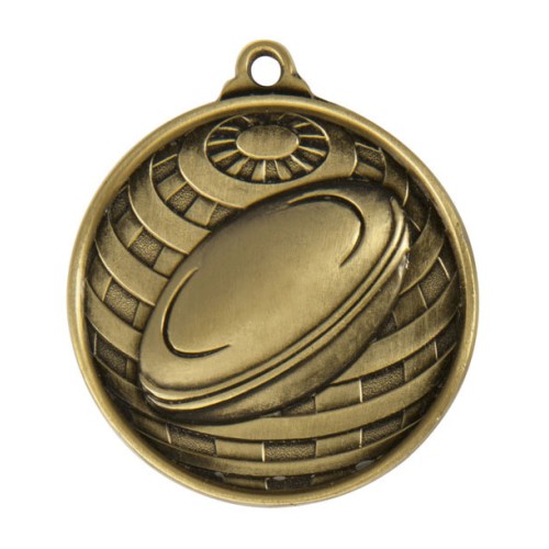 EVA Medal - Rugby Cyclone 50mm G/S/B