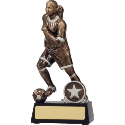 Bronze Action Football Female 190mm