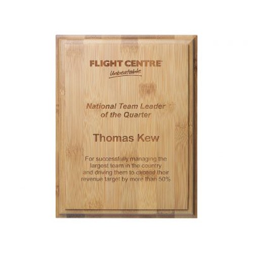 Plaque - Laserable Bamboo - Generic