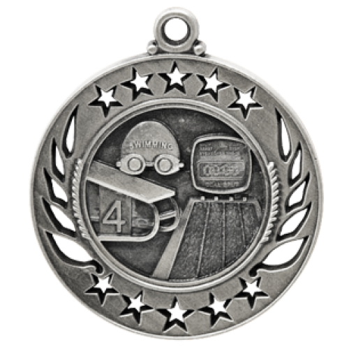Classic Galaxy Swimming Medal
