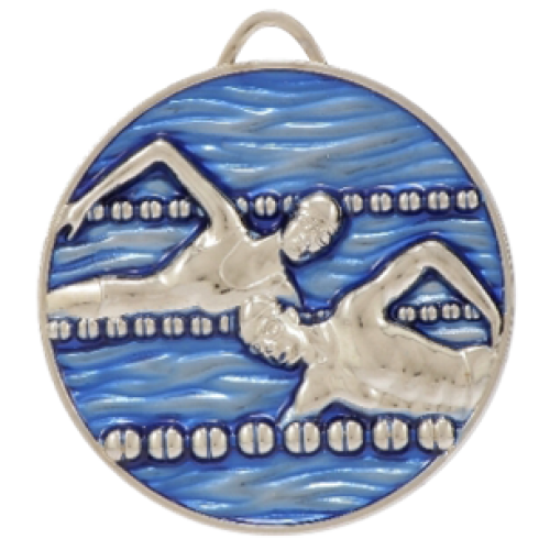 Paint Filled Medal - Swimming