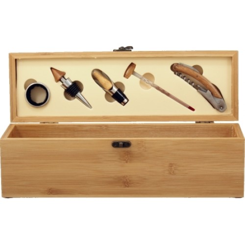 Wine and Tools Gift Box - Bamboo