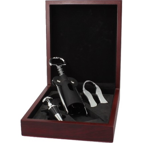 Wine Tools in Wooden Gift Box (S)
