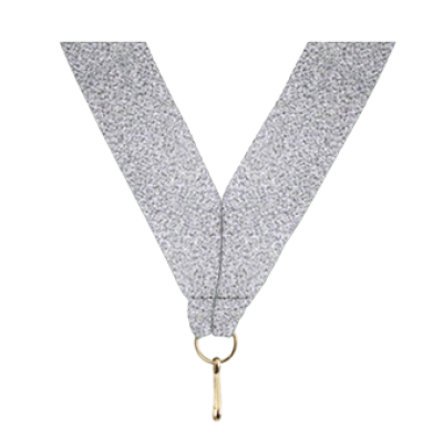 Medal Ribbon - Shiny Silver