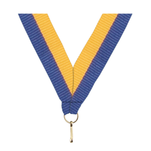 Medal Ribbon - Blue/Gold