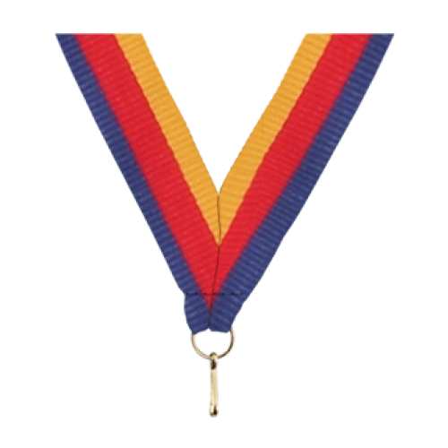Medal Ribbon - Blue/Red/Yellow