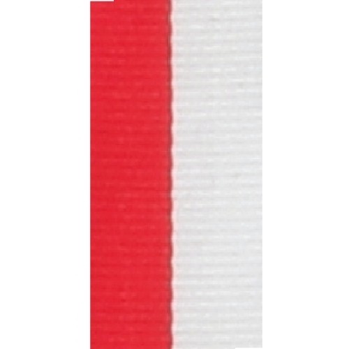 Medal Ribbon - Red/White