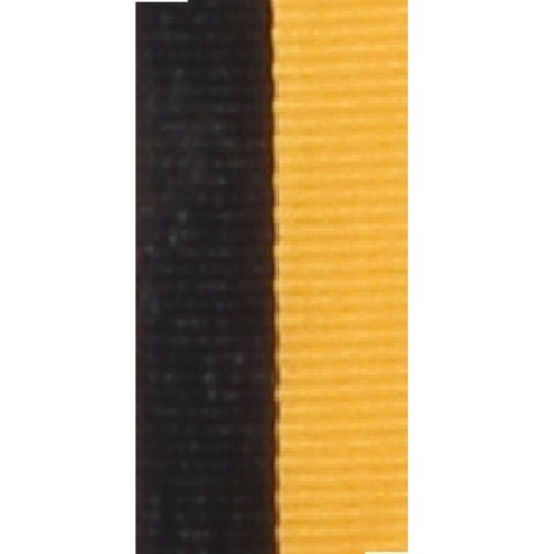 Medal Ribbon - Black/Gold