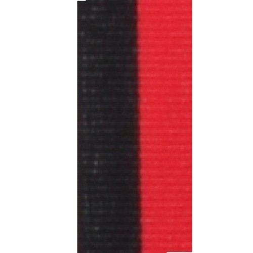 Medal Ribbon - Black/Red