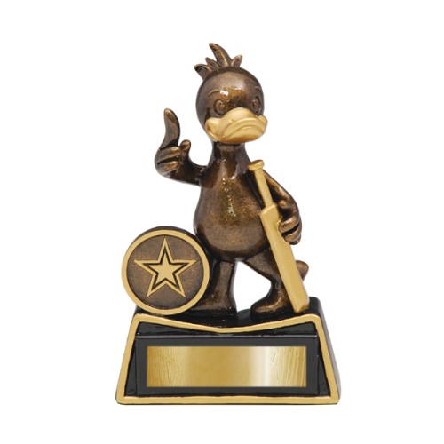 Resin - Comic Duck Trophy- Cricket