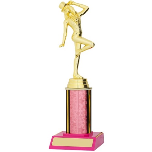 Stylish - Pink Base Gold Figurine - Dance